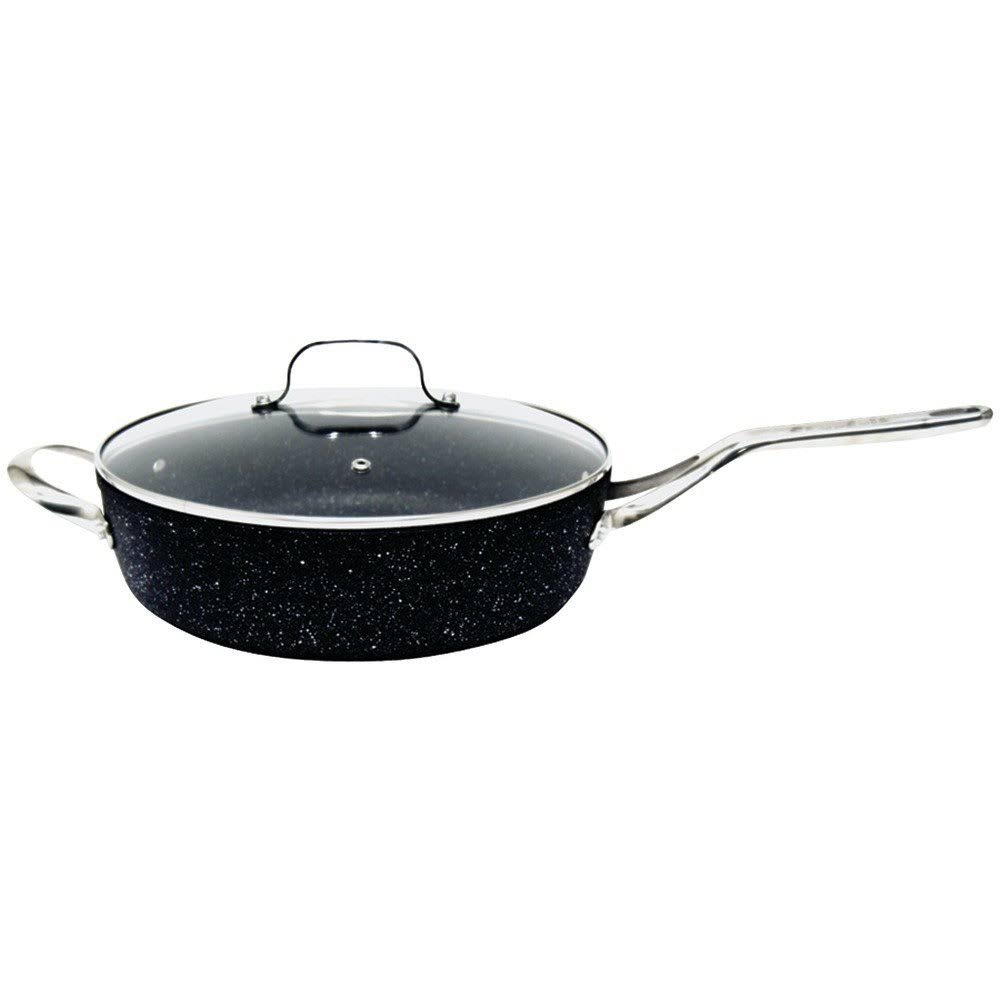 11 in. Deep Saute Pan with Glass Lid Stainless Steel A6147