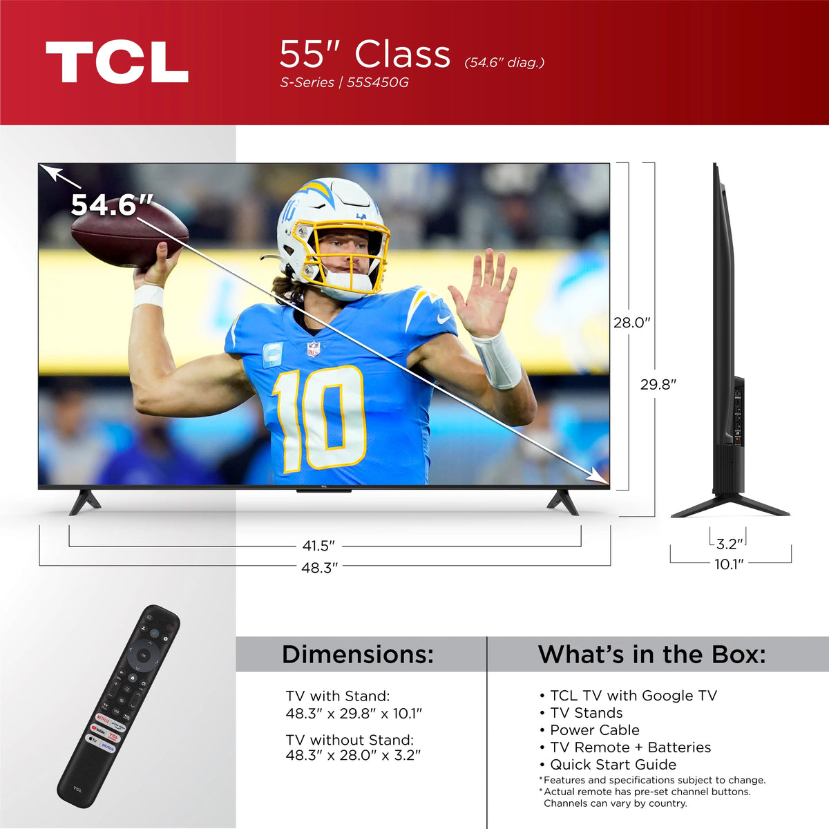 55" 4K UHD HDR LED Smart TV N6738