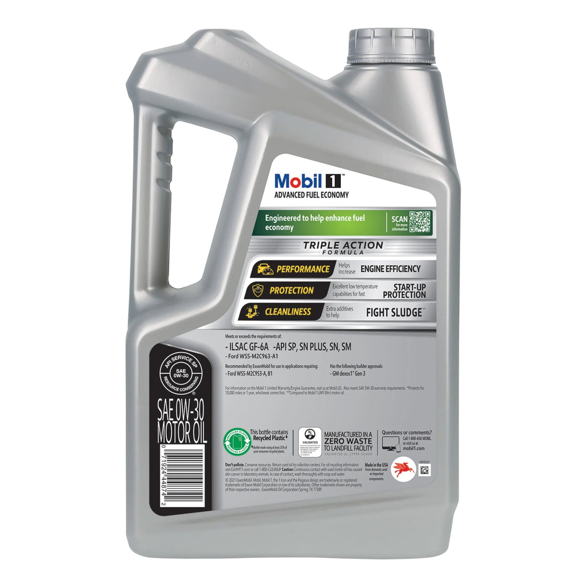 Full Synthetic Motor Oil 0W-30 5 Quart Pack of 6 M2156