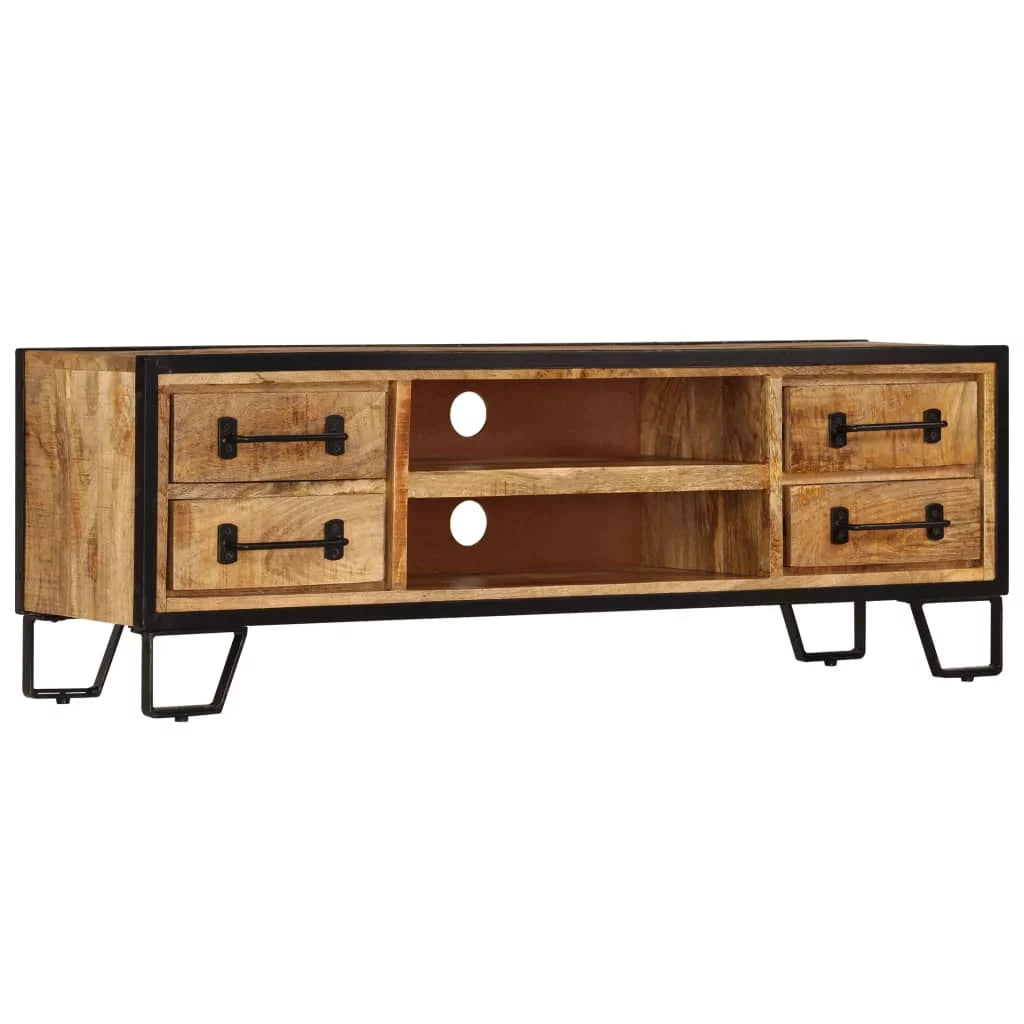TV Cabinet with Drawers Solid Mango Wood Y6299