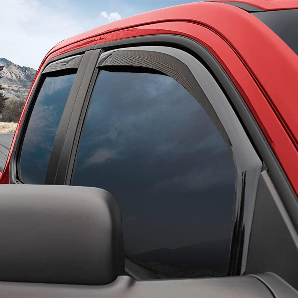 4 Pieces In-Channel Rain Guards for Trucks H9077