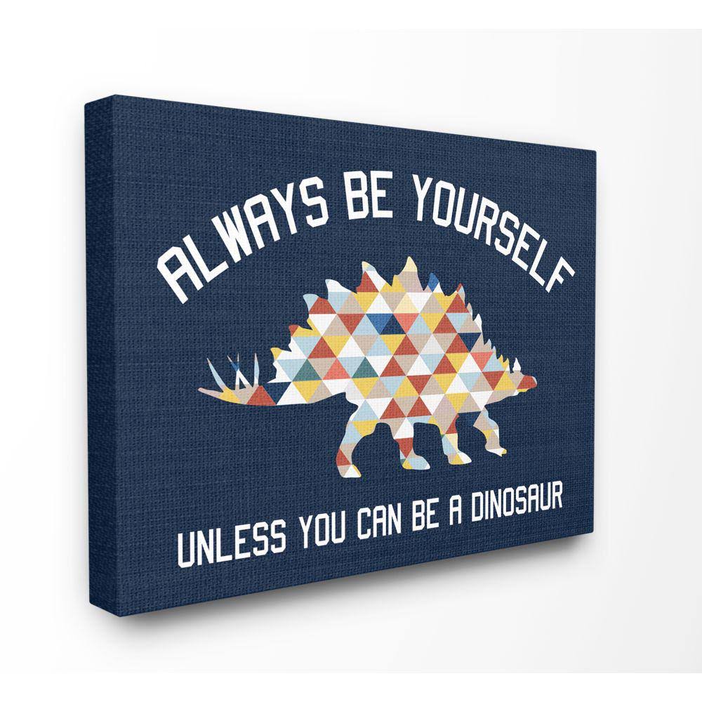 Blue Dinosaur Canvas Art U435