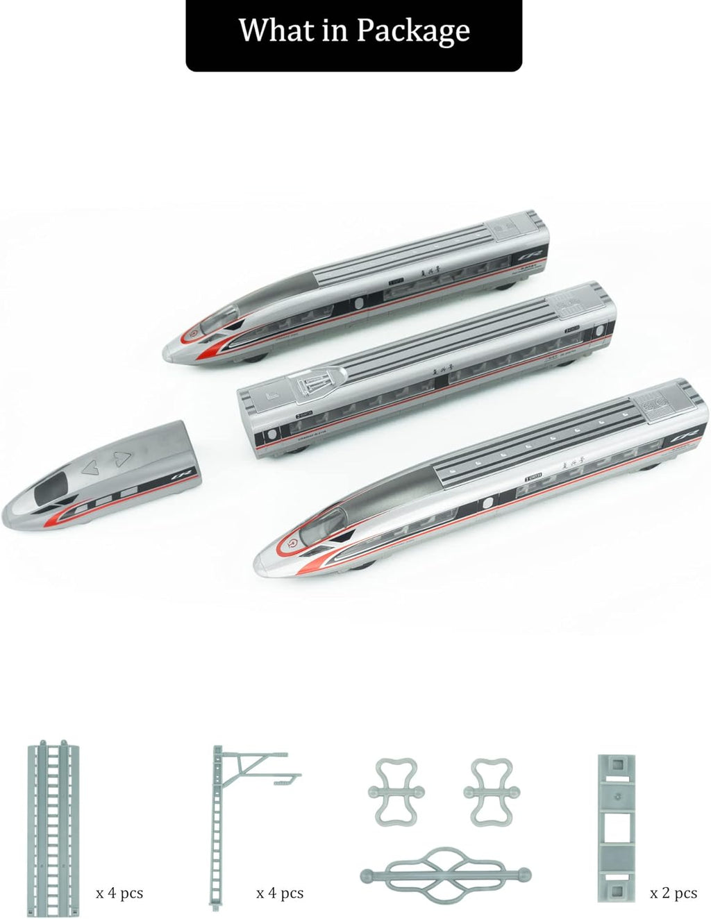 Electric Bullet Train Sets with Tracks Pack of 2 N44107