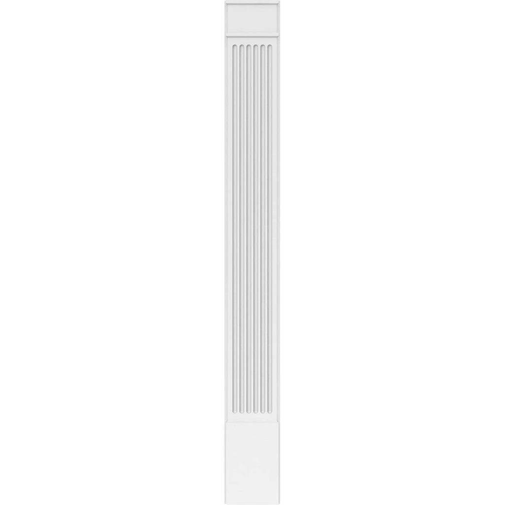 Fluted PVC Pilaster with Decorative Capital & Base (Pair) H94986