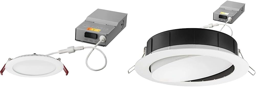 Recessed Wafer Downlight, Ultra Thin Round Trim, Switchable Color Temperature B131