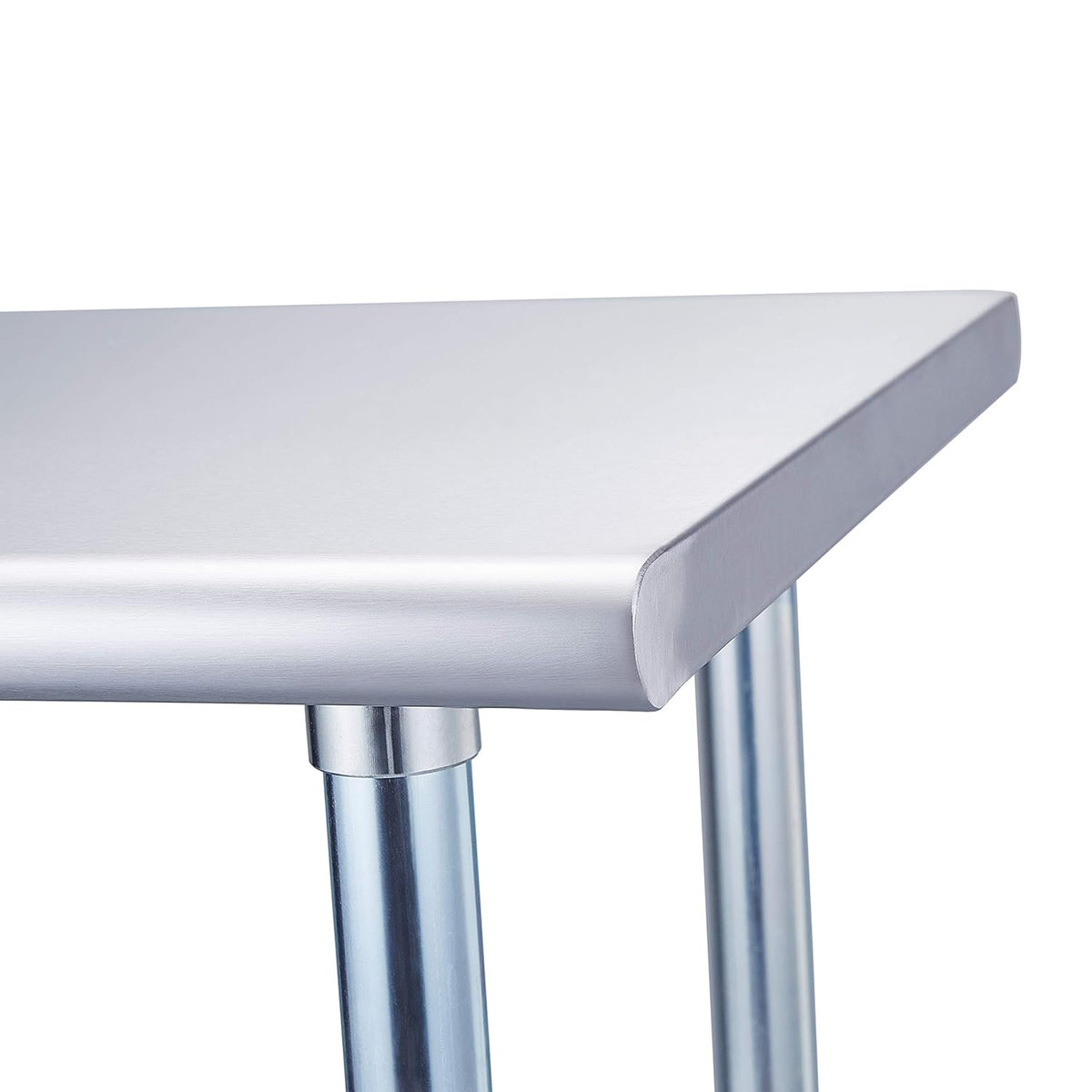 Stainless Steel Table 24 x 48 Inches with Caster Wheels and Undershelf Q616