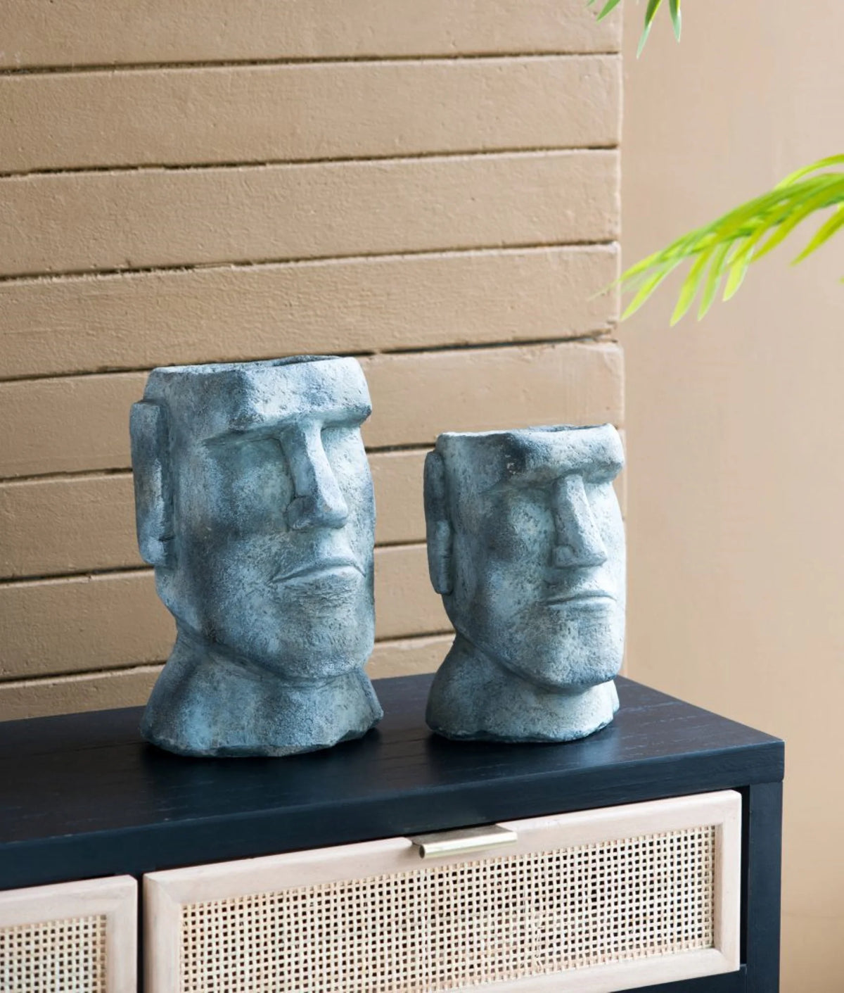 Easter Island Stone Statue Planter T287