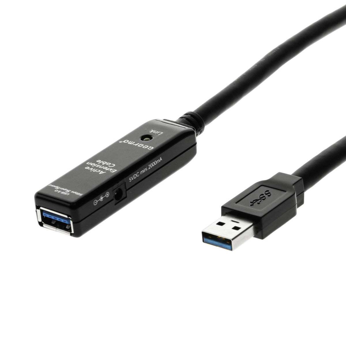 USB 3.0 Extension Cable 65ft. A-Male to A-Female with Power Amplifer AC Adapter E963