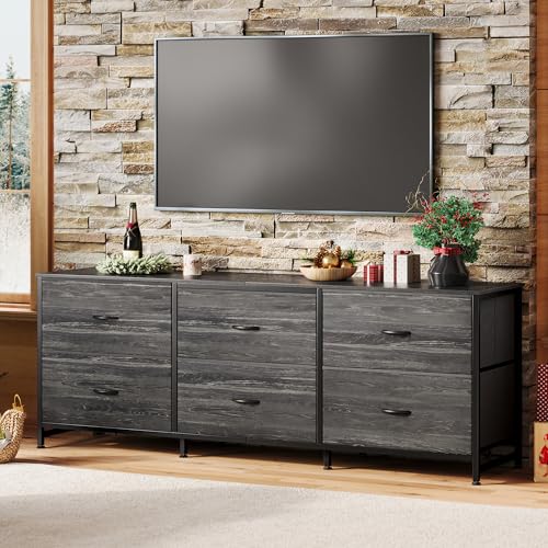 Rustic Brown 6 Drawer Dresser P191644