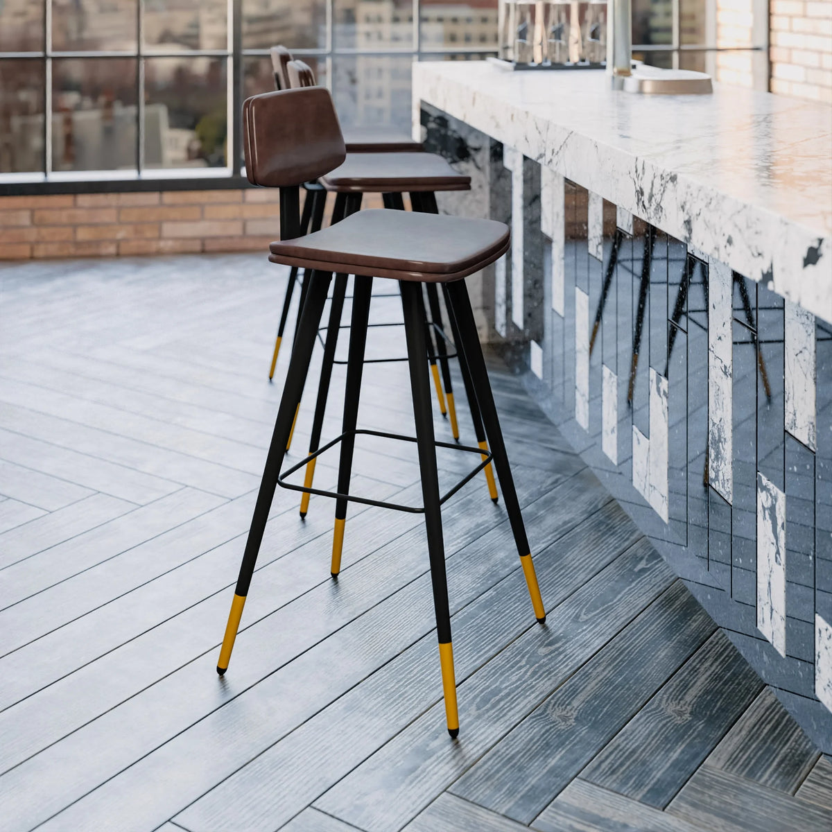 Adjustable Low Back Barstool M509086