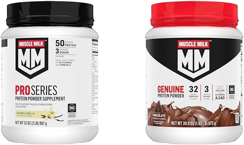 Intense Vanilla Protein Powder, 2 Pound, 11 Servings, 50g Protein I905