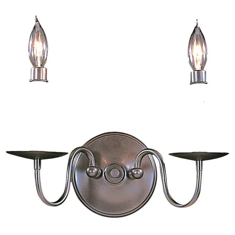 2-Light Sconce Satin Pewter D8218