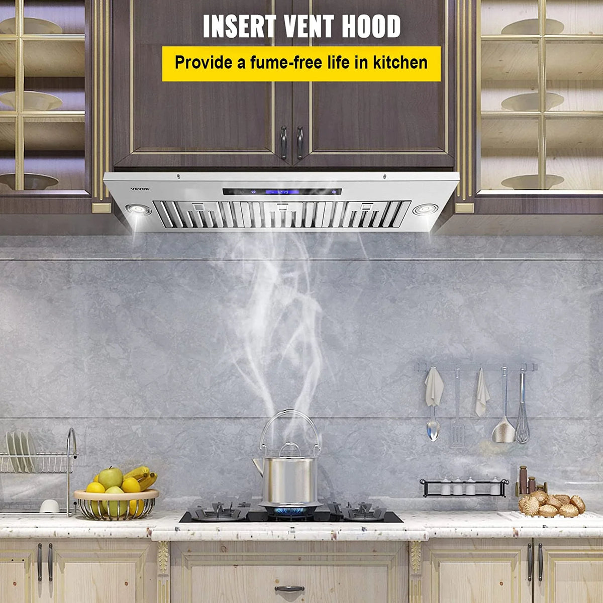 36 in. Stainless Steel Built-in Range Hood with Remote Control F514