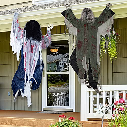 47" Halloween Climbing Zombies Wall Decoration 2 Pcs S51416