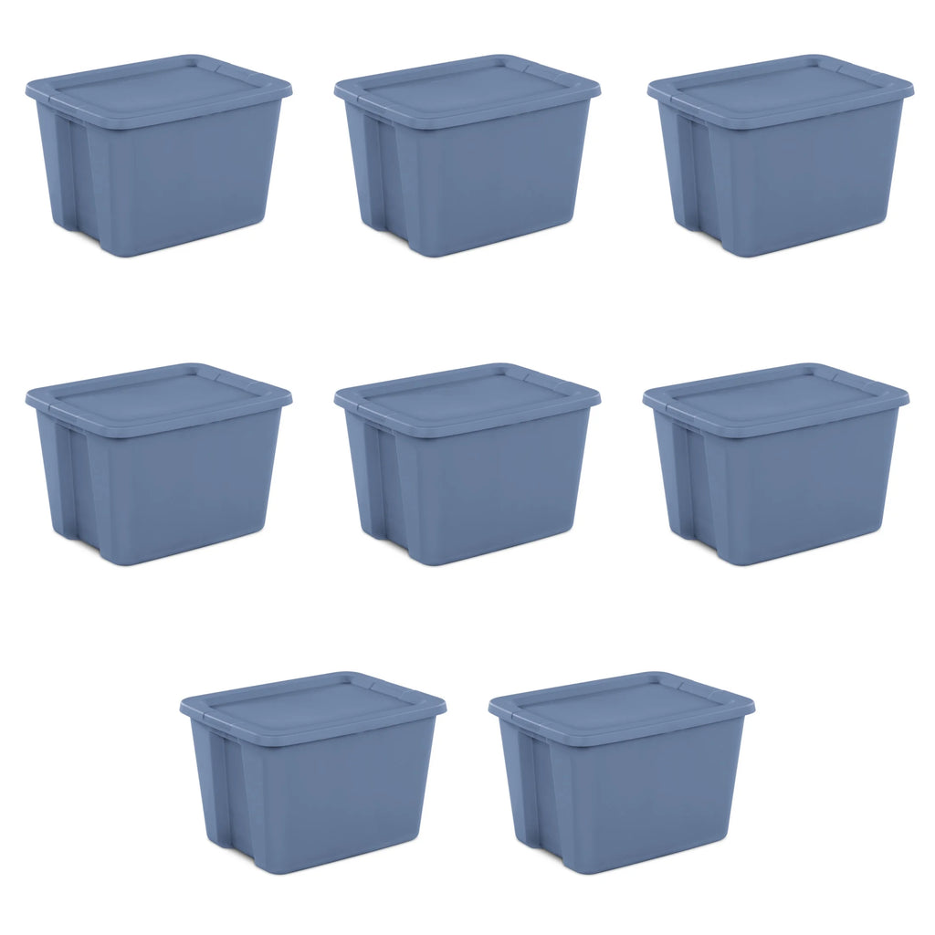 18 Gallon Plastic Tote Box, Set of 8 G27781