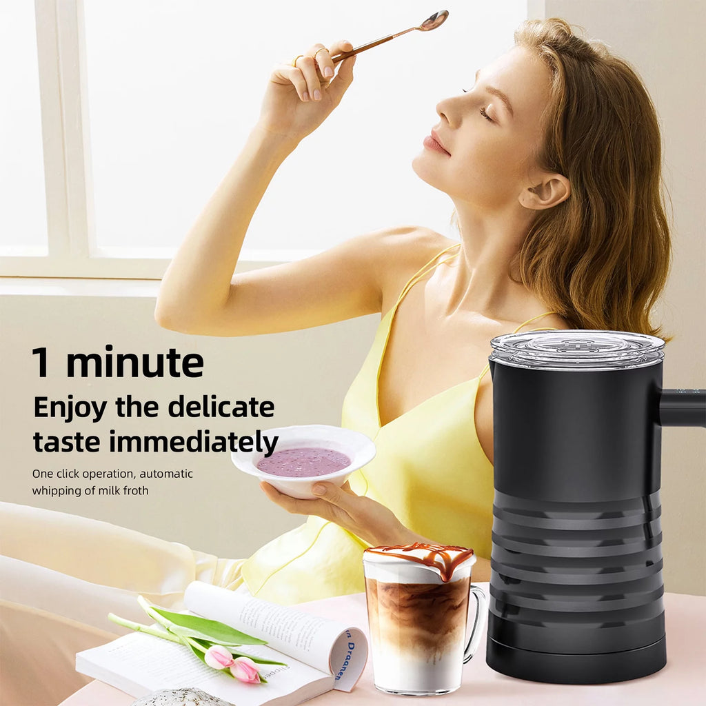 4 in 1 Electric Milk Frother Steamer 580ml Stainless Steel T331