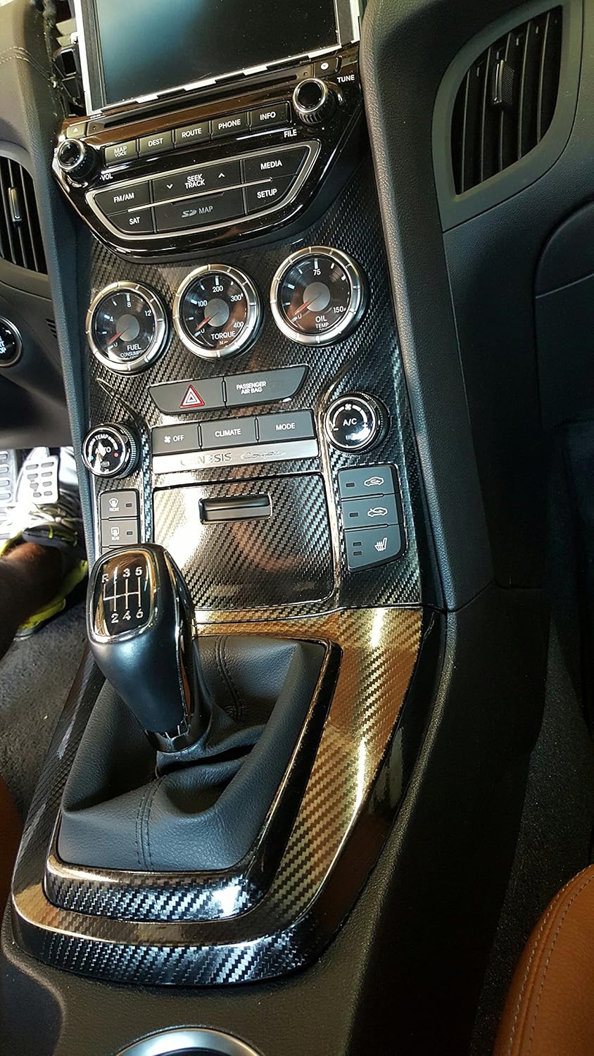10ft x 5ft Black Carbon Fiber Vinyl Wrap Y138236
