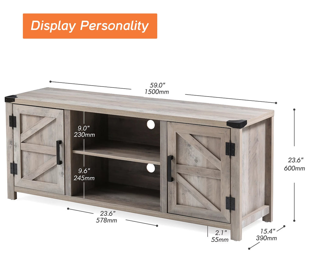 59 Inch Wood TV Stand D3262