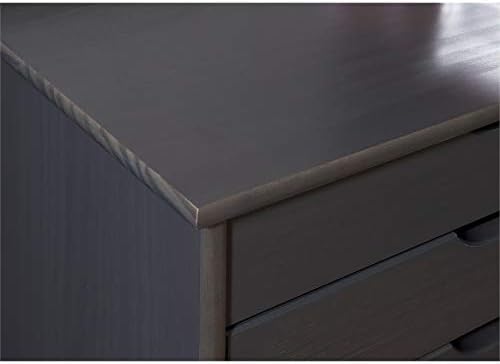 Gray Eight Drawer Wood Rolling Storage Cart O3700