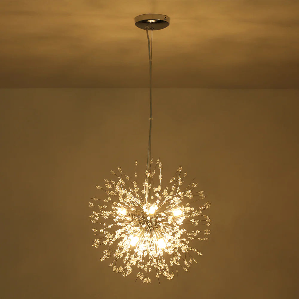 8-Light Sputnik Sphere Crystal Chandelier Y212