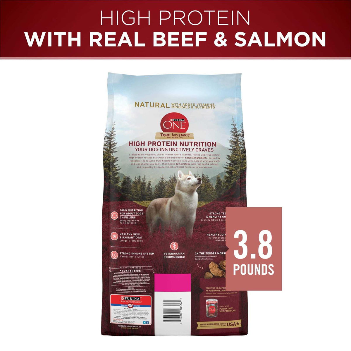 High Protein Beef and Salmon Dry Dog Food V11982