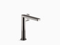 Tall Single Bathroom Sink Faucet with Lever Handle, Titanium W302652