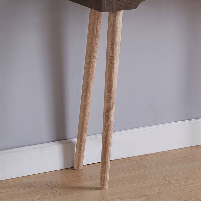 Modern Wood Console Table in Weathered Walnut Z450