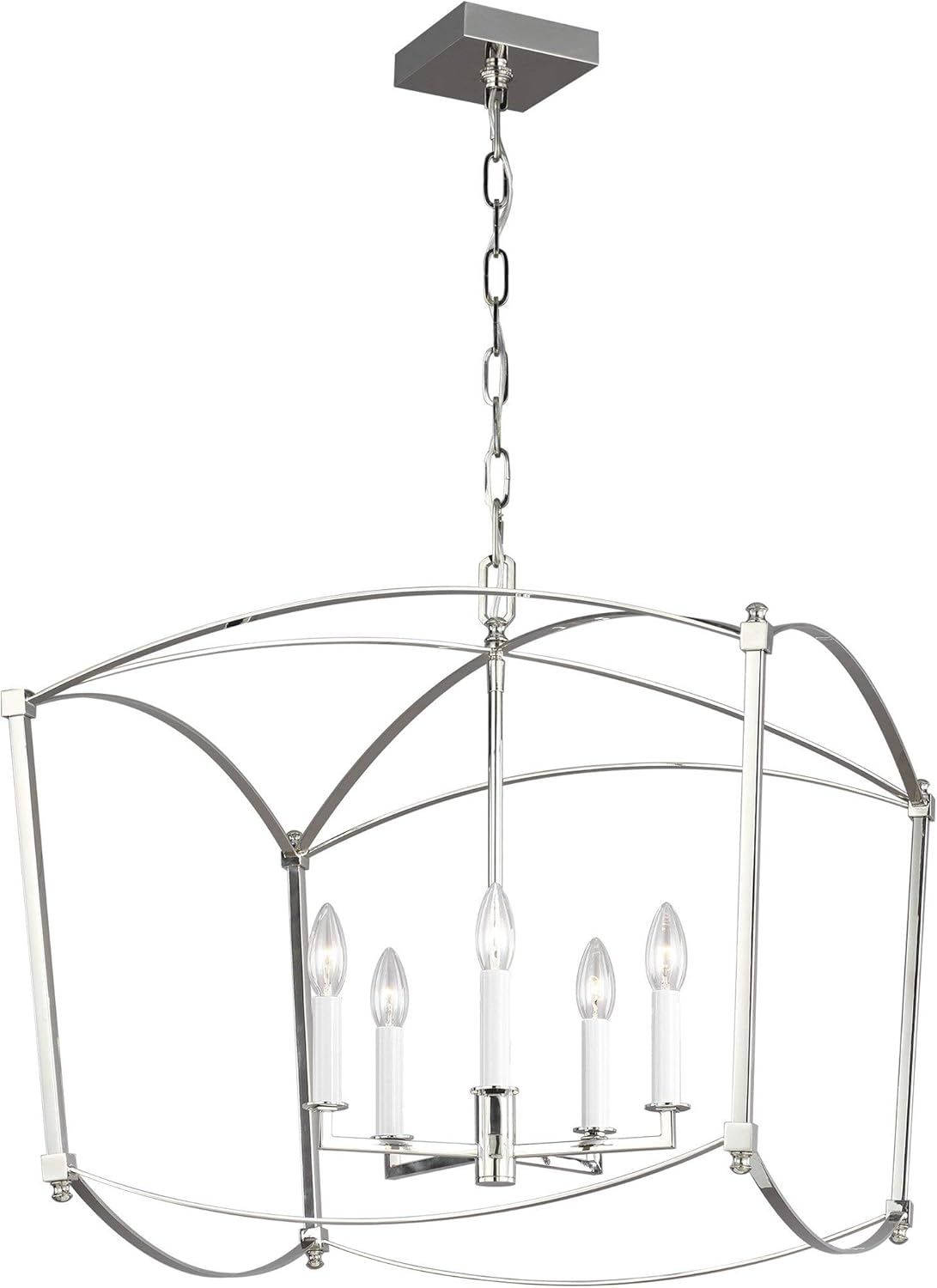 5-Light Antique Guild Candle Chandelier Z5031