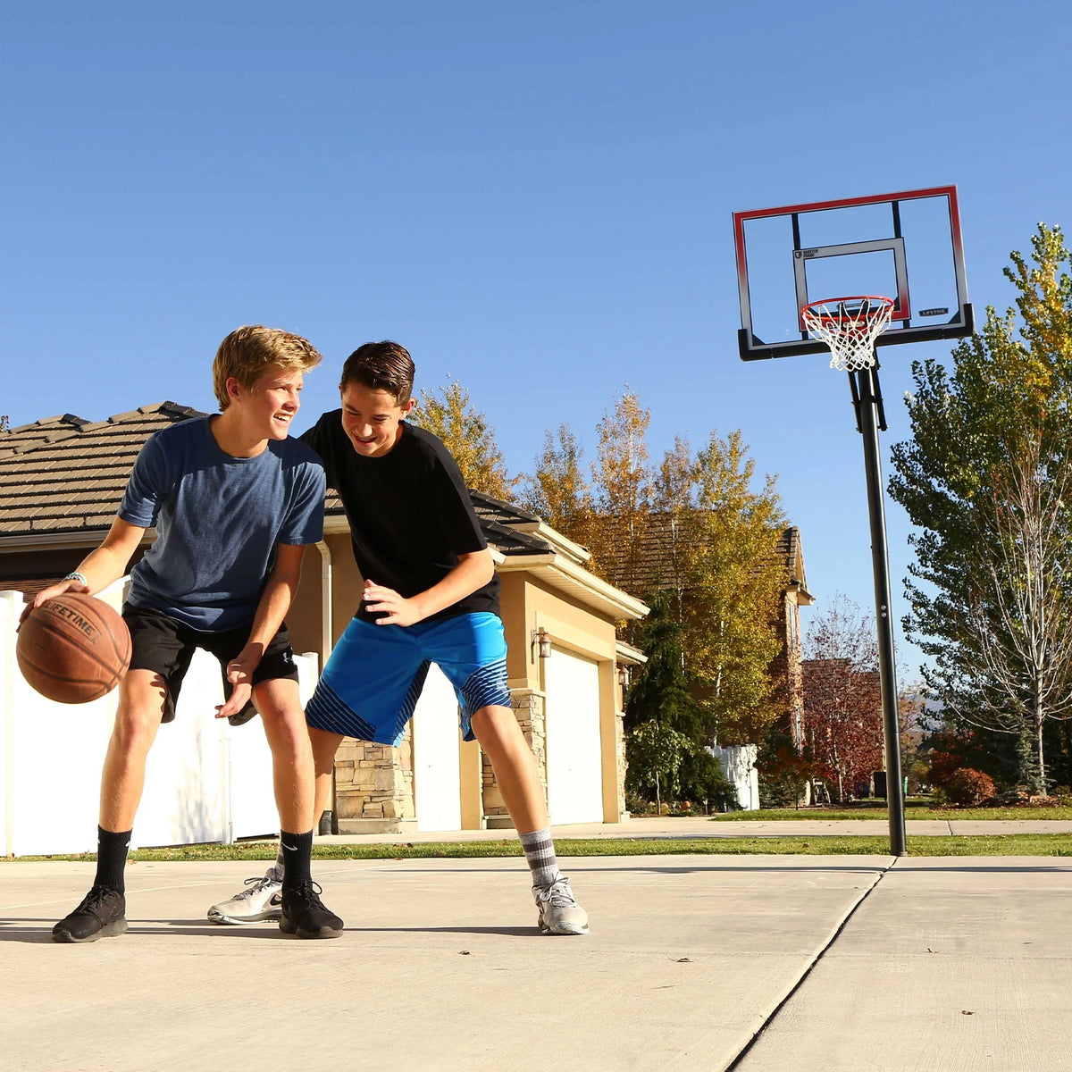 Adjustable Inground Basketball Hoop 50 inch Polycarbonate G1043