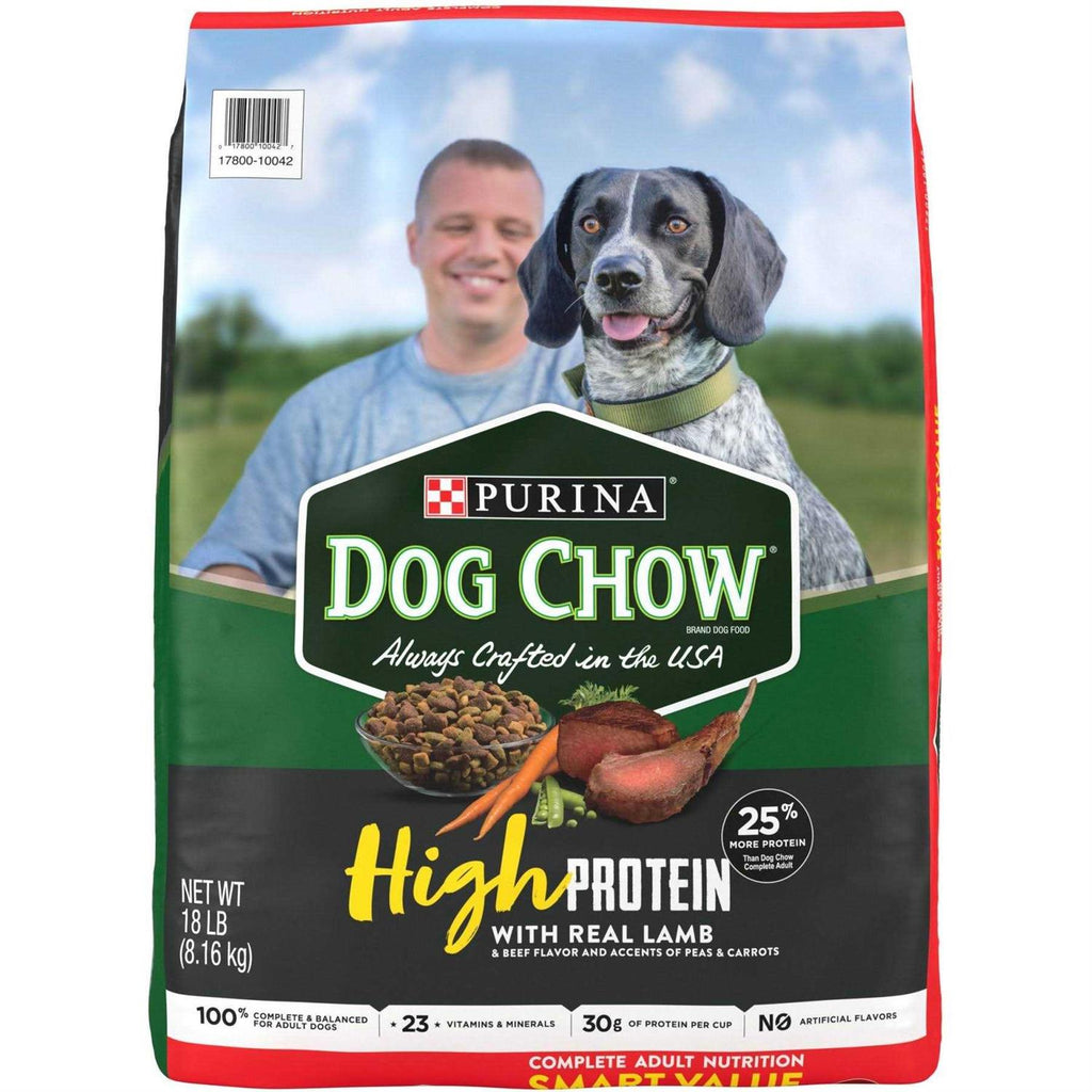 High Protein Dry Dog Food With Lamb & Beef Flavor Z636