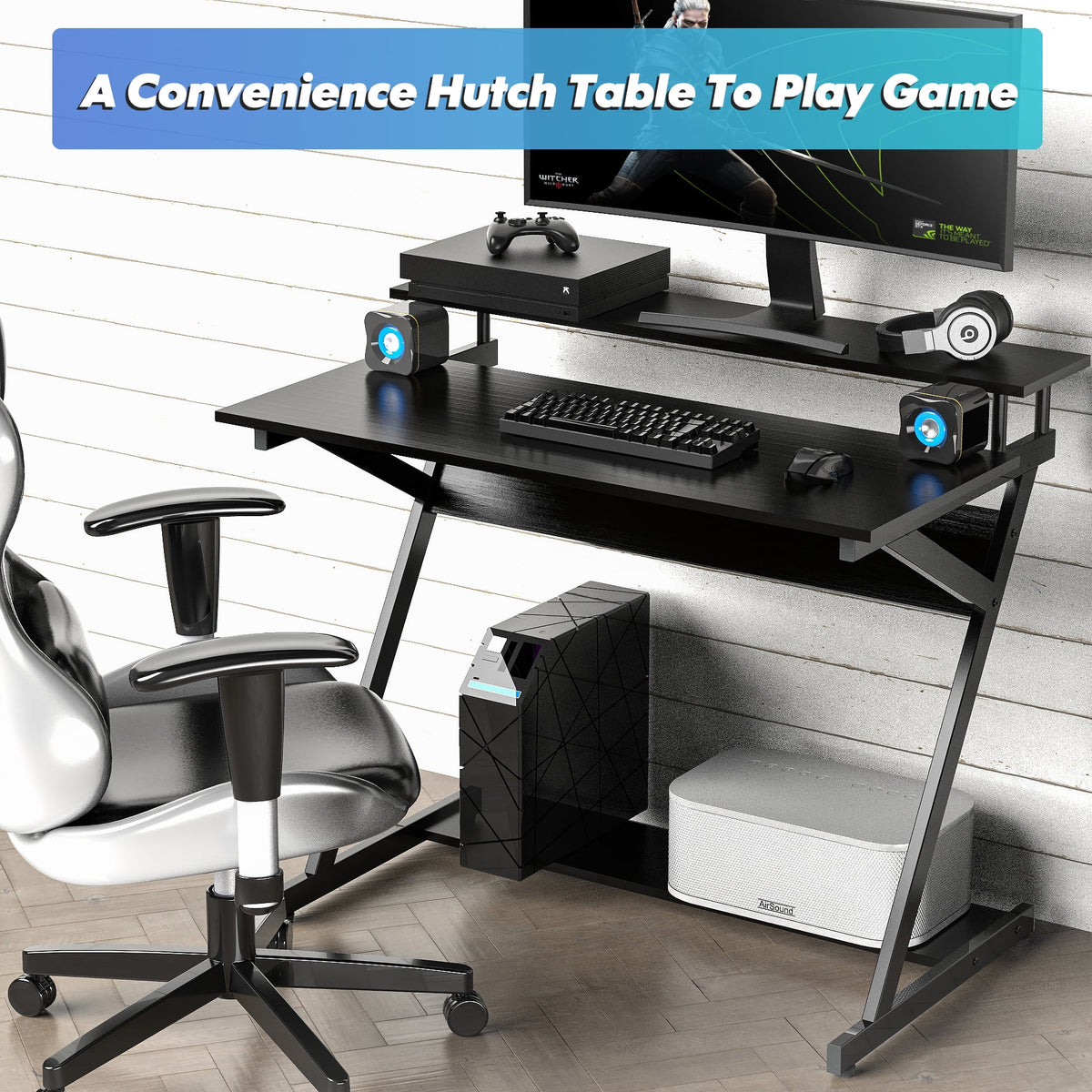 White Computer Desk S74819