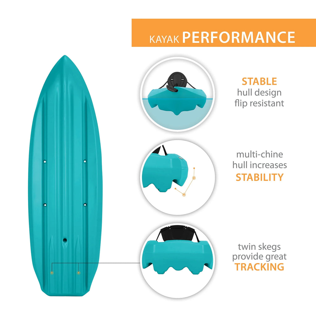Teal 8 ft Sit-On-top Kayak B83129