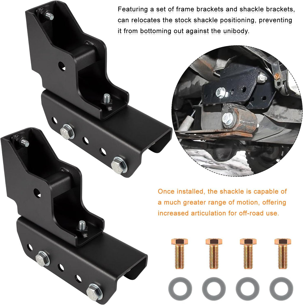 1.5 Rear Shackle Relocation Kit for Jeep Cherokee XJ L876