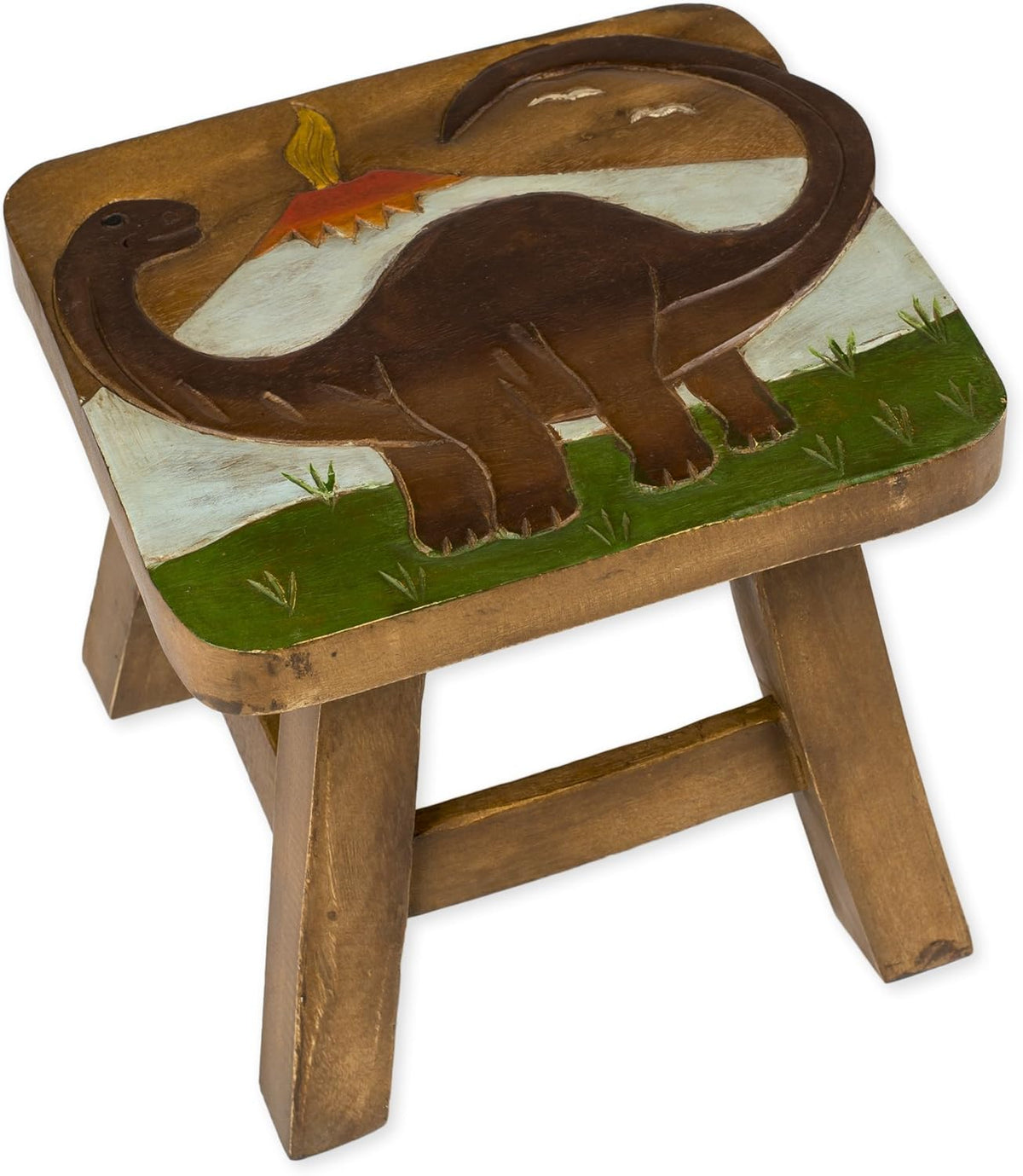 Hand Carved Acacia Hardwood Decorative Stool G9375