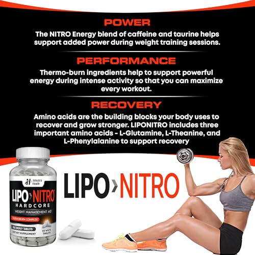 Diet Pills with Nitro Energy Dietary Supplement 120 White Tablets V175