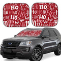 Christmas Windshield Sun Shade 2 Pack Foldable Car Sunshade E143