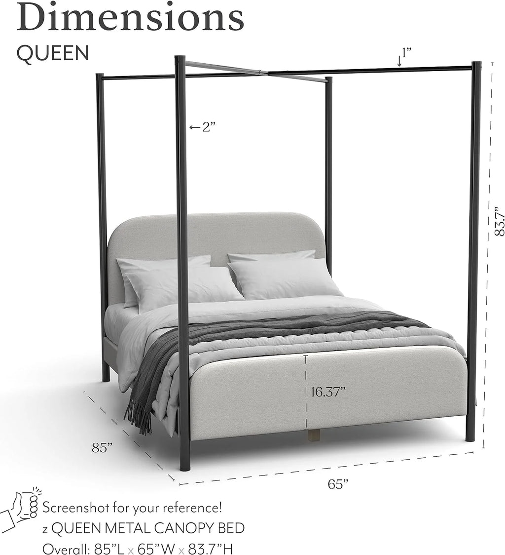 Queen Bed with Upholstered Headboard and Footboard Q3086