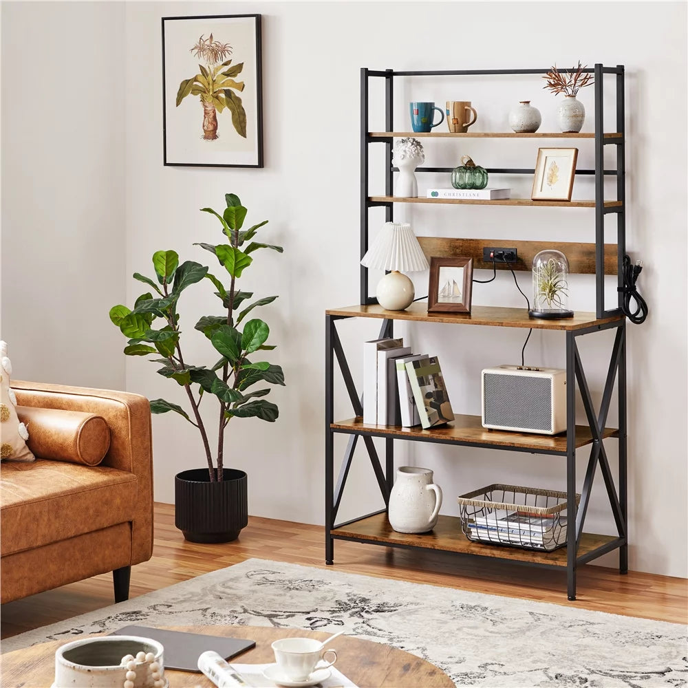 5-Tier Baker's Racks with Power Outlets L521