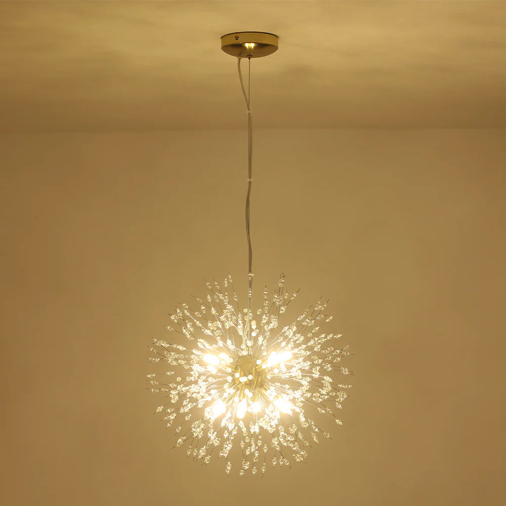 8-Light Sputnik Sphere Crystal Chandelier Y212