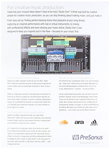Studio One 3 Artist Recording and Production Software I111