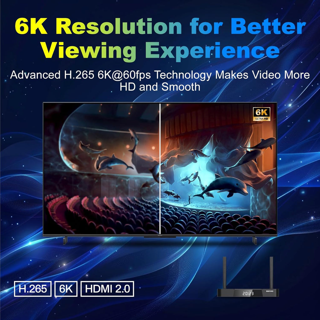 TV Box with 4GB RAM + 32GB ROM, Dual Band Wifi, Voice Remote Z49467