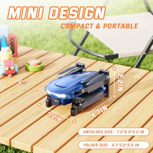 FPV Drone with Camera 1080P and 2 Batteries, Mini Foldable RC Quadcopter X479
