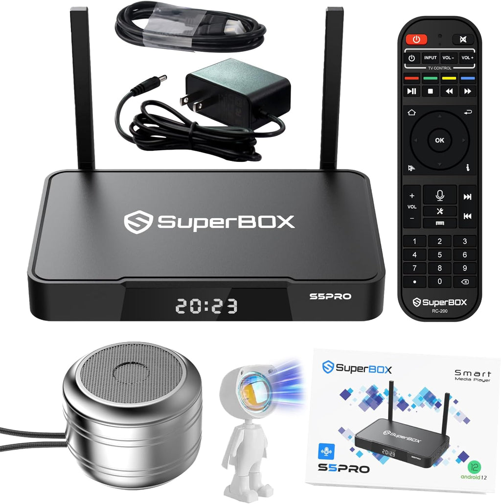 TV Box with 4GB RAM + 32GB ROM, Dual Band Wifi, Voice Remote Z49467
