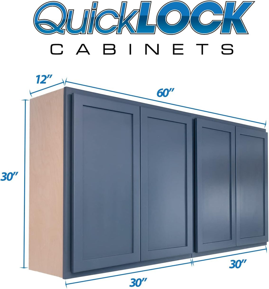 60" Wide 2 x 30" W x 30" H x 12" D Shaker Storage Cabinets L284641