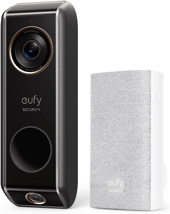 Video Doorbell with Chime, Dual Cam, 2K with HDR, Motion Only Alert I825965