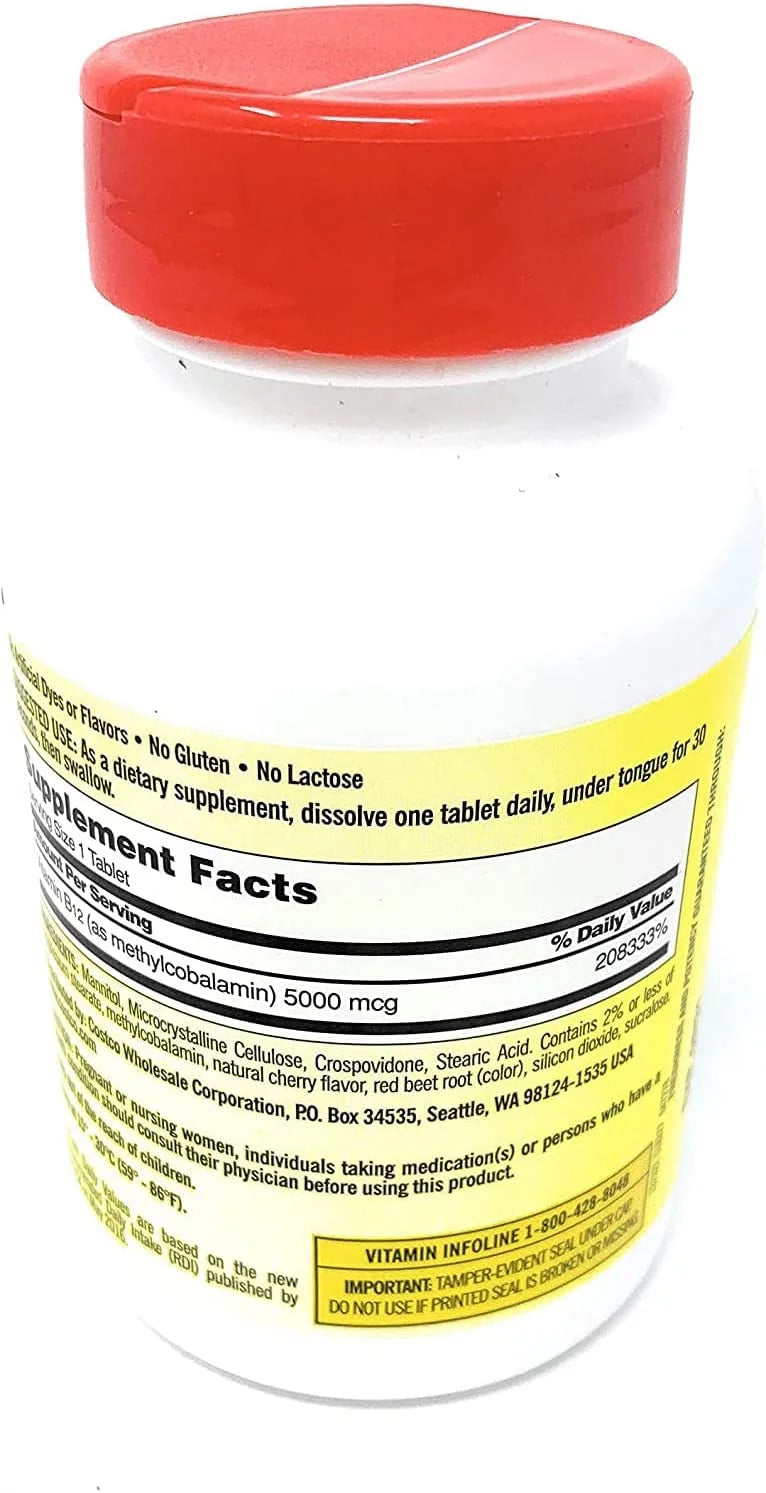 300 Tablets B-12 5000 mcg H16494