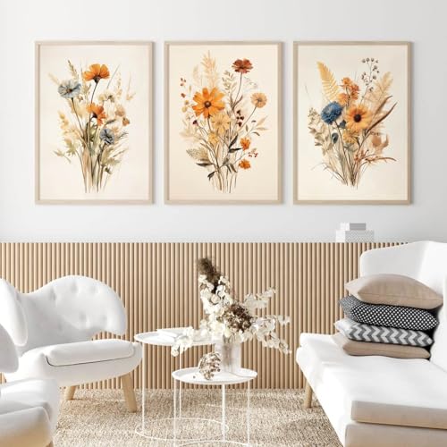 Sage Green Forest Canvas Wall Art Prints Set of 3 12x16 Inch Unframed N674601