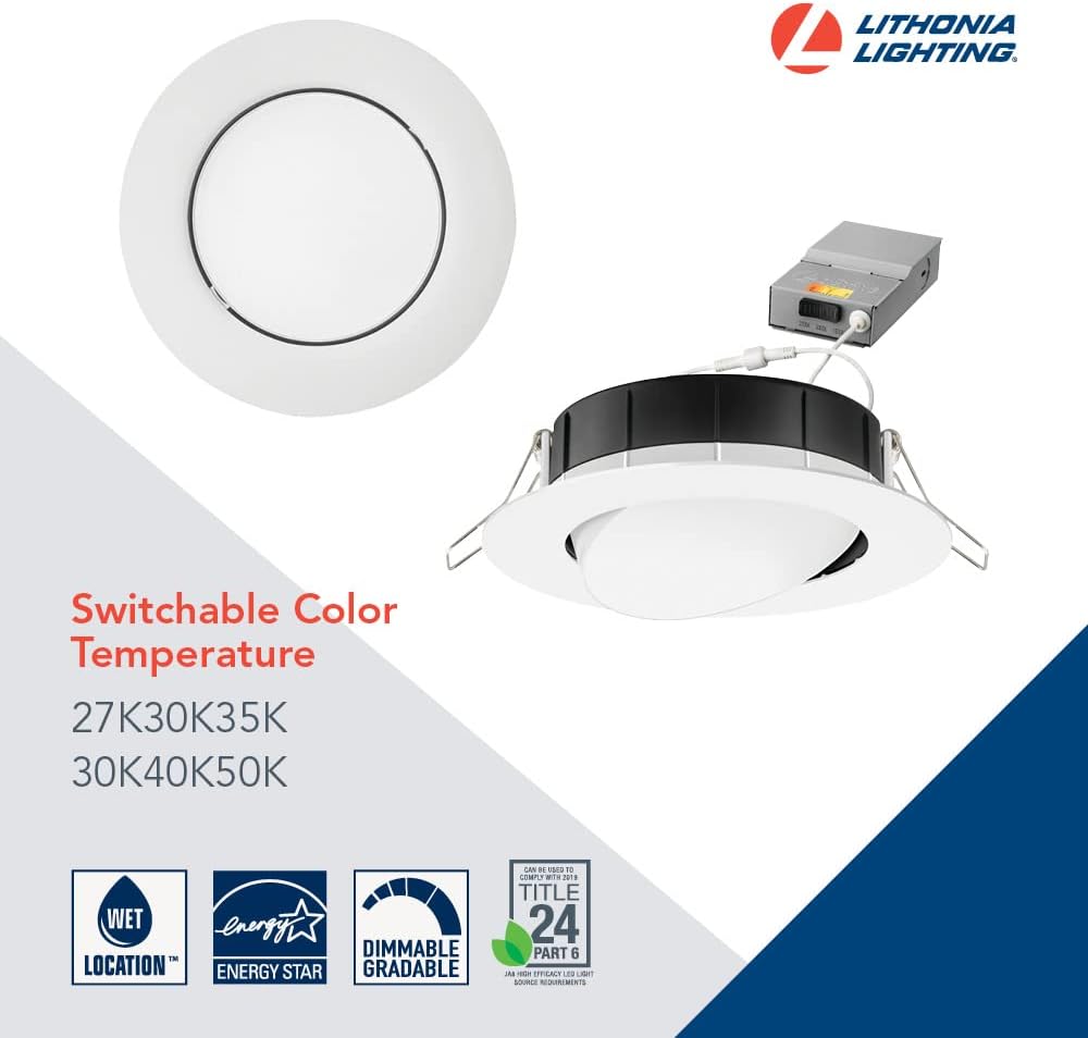 Recessed Wafer Downlight, Ultra Thin Round Trim, Switchable Color Temperature B131