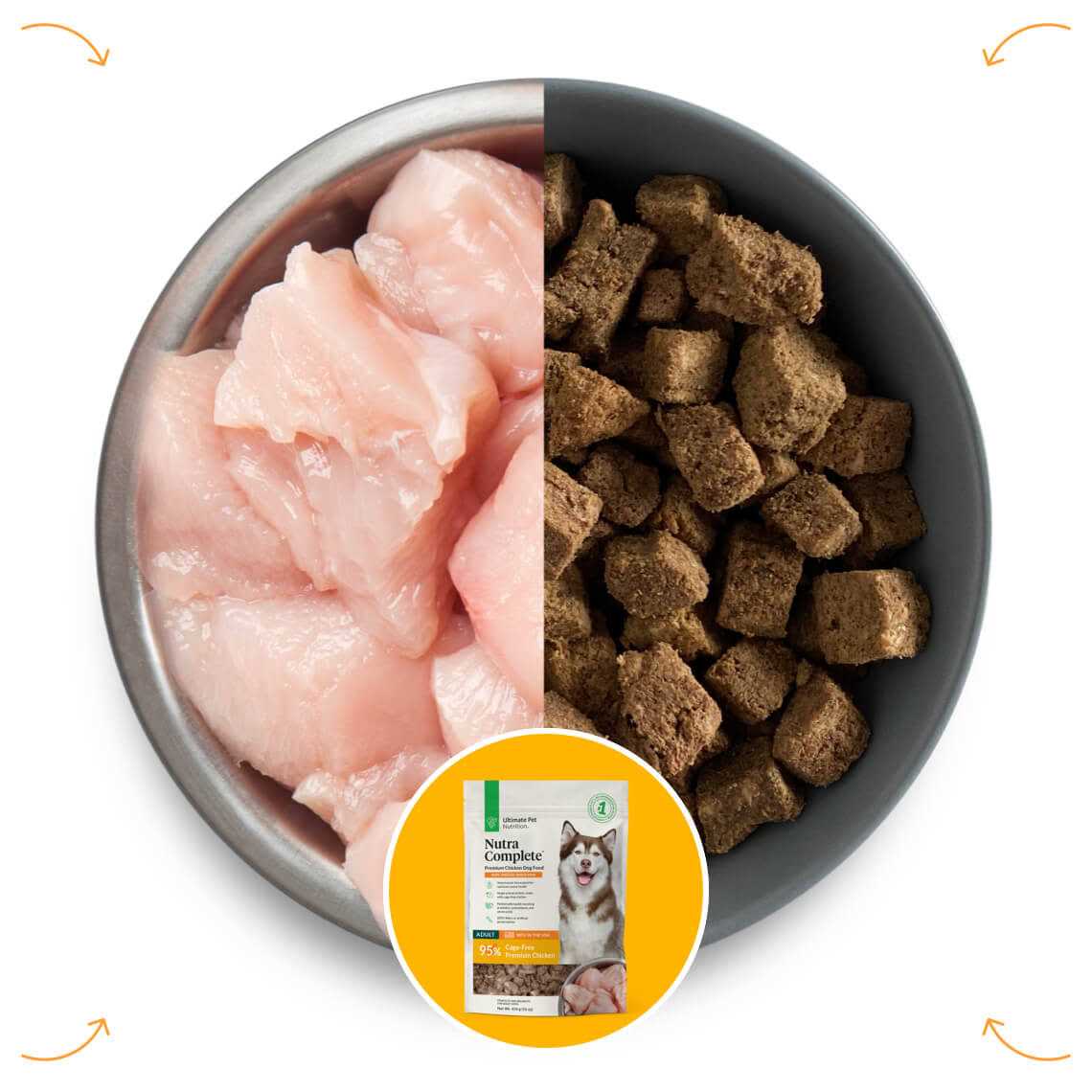 Freeze Dried Raw Chicken Dog Food O832042