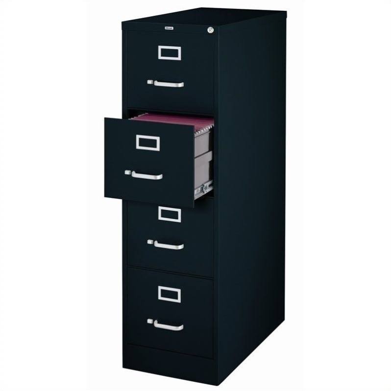 2 Drawer and 4 Drawer Black File Cabinet S20936